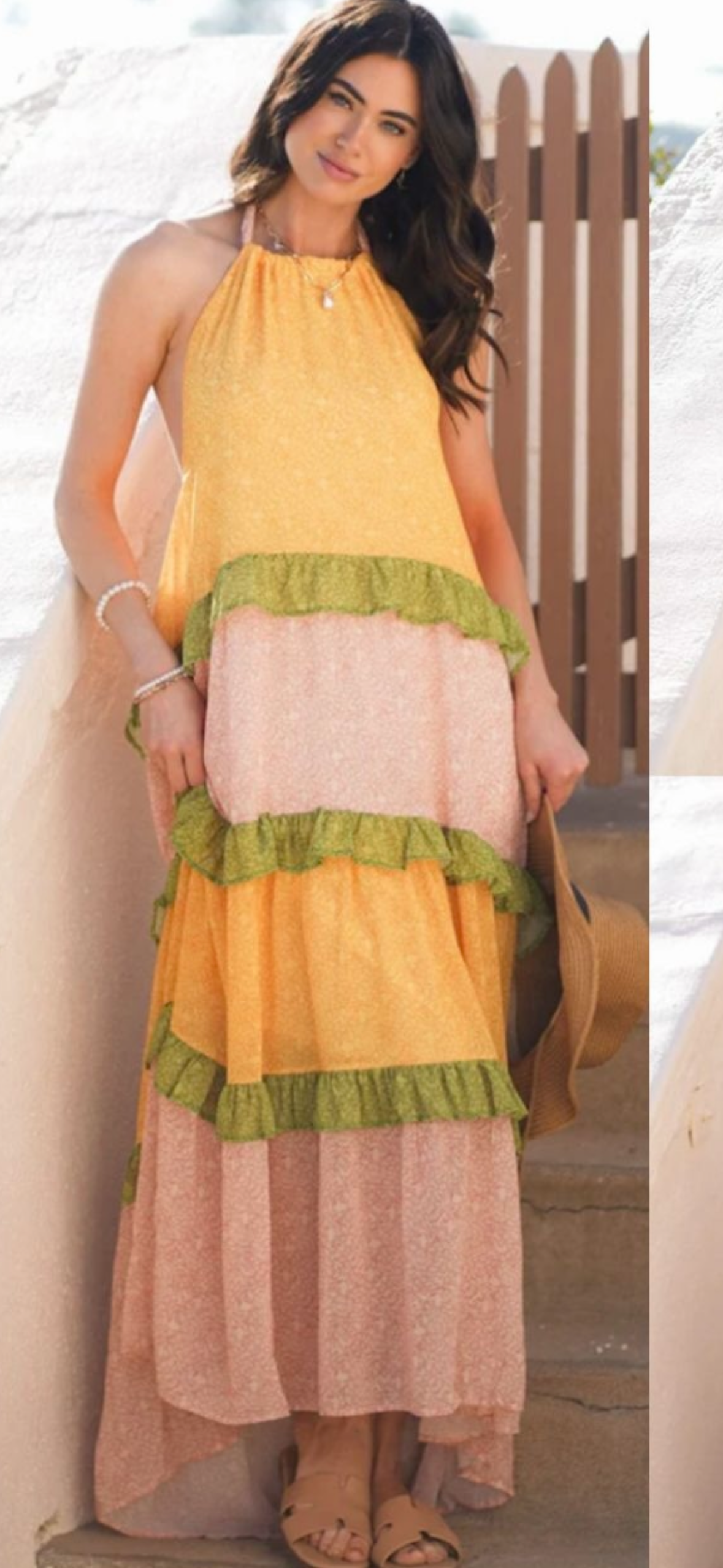 Maxivestido amarillo