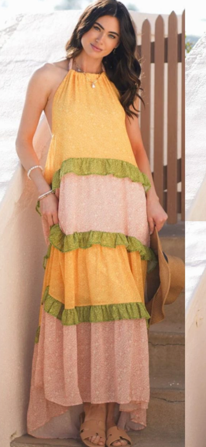 Maxivestido amarillo